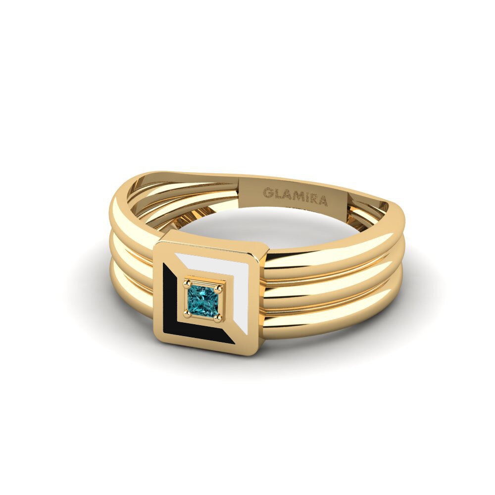 Blauer Diamant Ring Sorprendente
