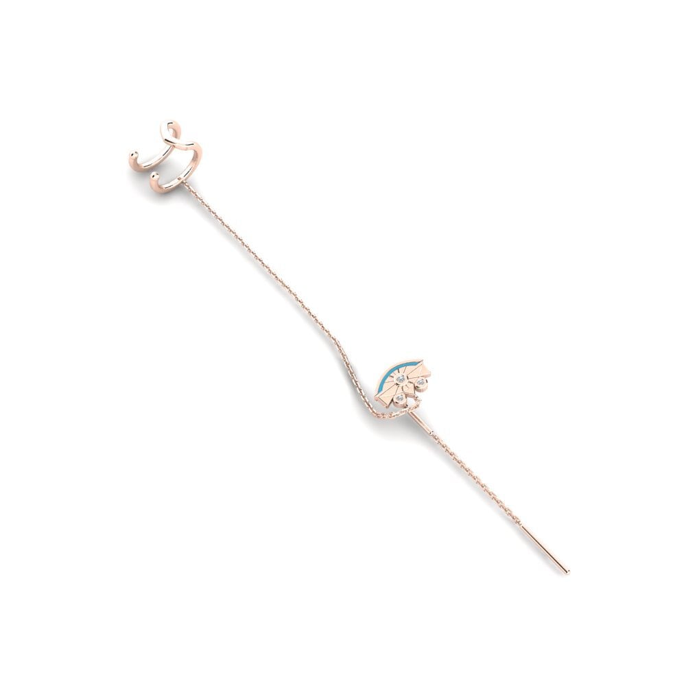 14k Oro Rosa Pendiente de mujer Spalva