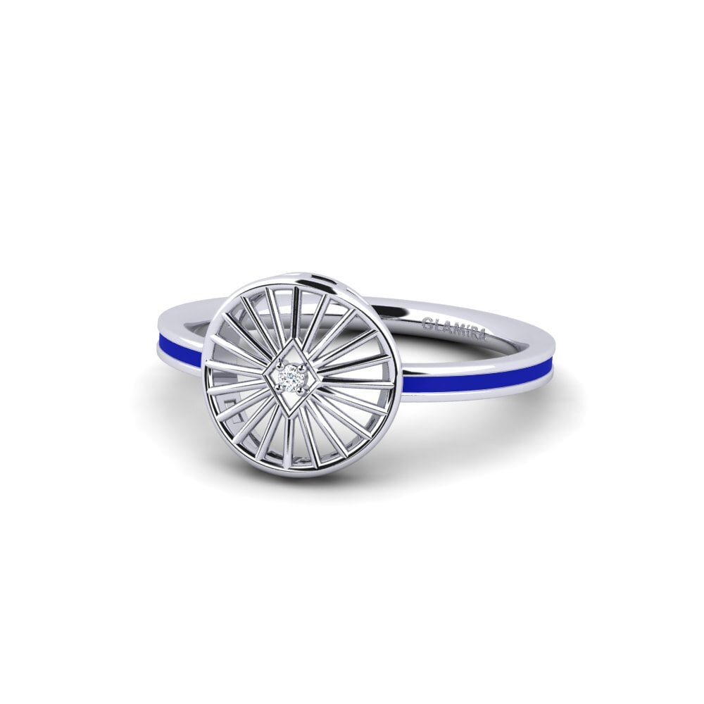9ct White Gold Ring Sparbim