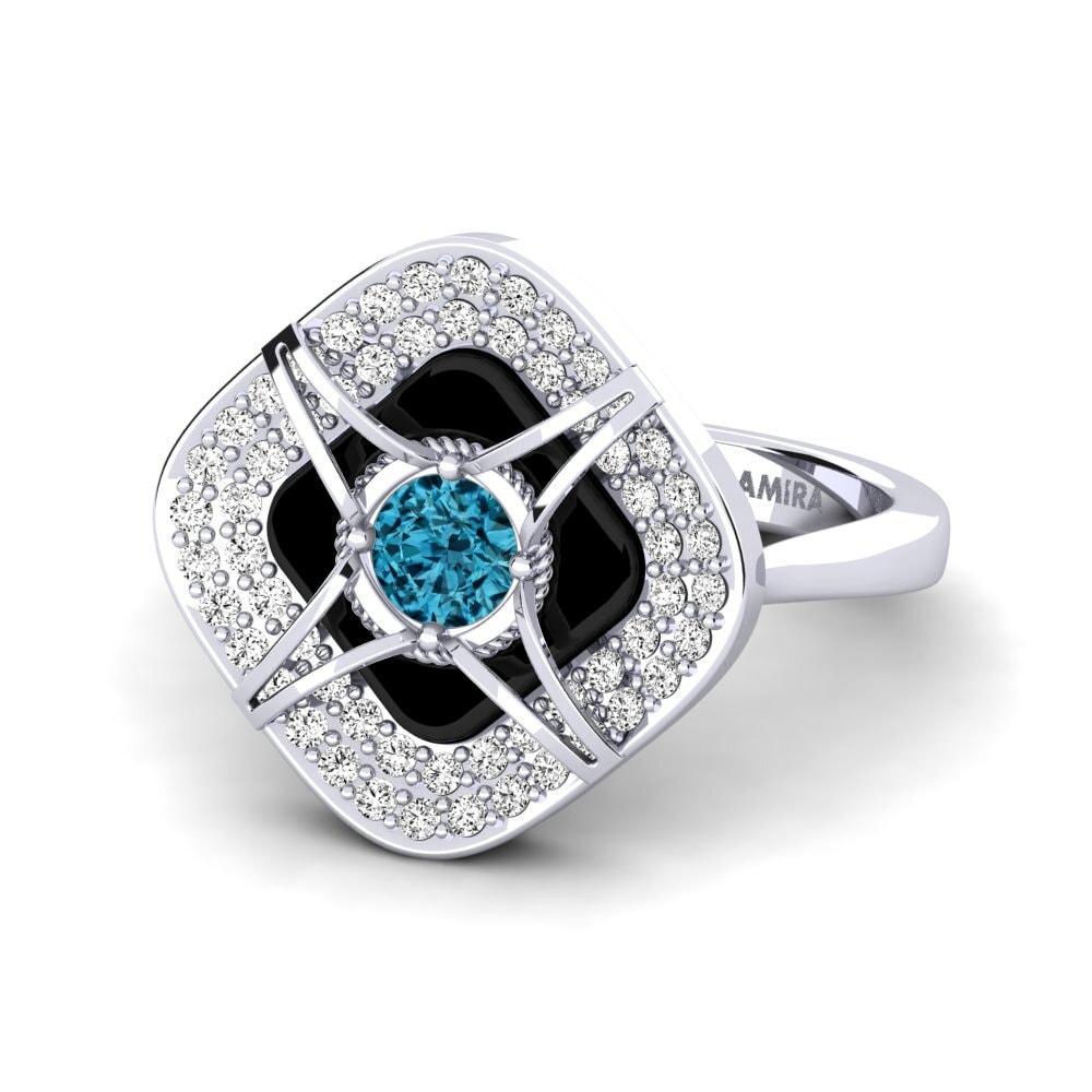 Blauer Zirkon Ring Speelman