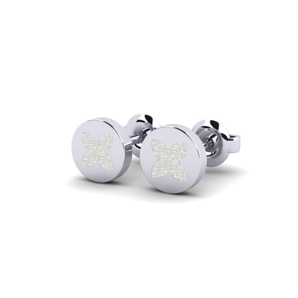 18k Oro Blanco Pendiente para Niño Spelet