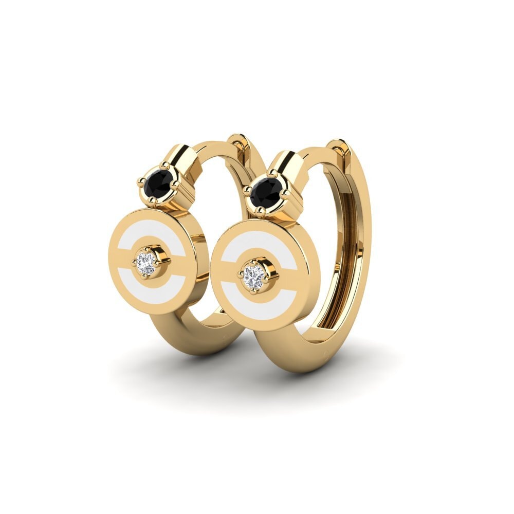 Diamante Negro Pendiente de mujer Spezia