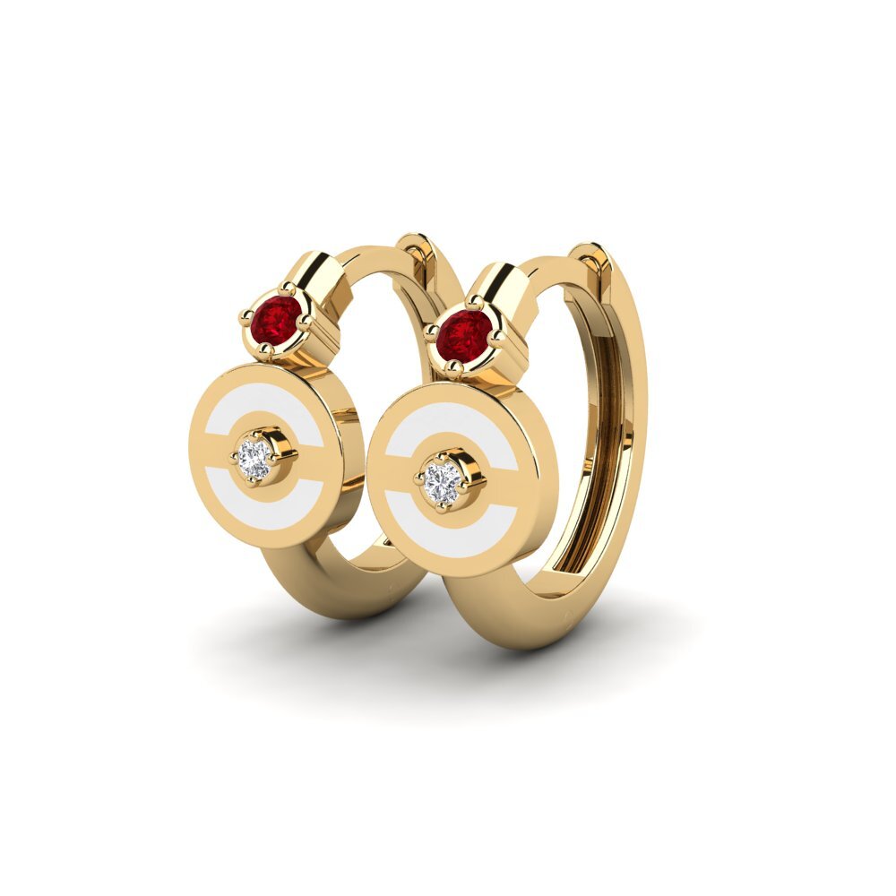 ruby-zirconia ต่างหู Spezia
