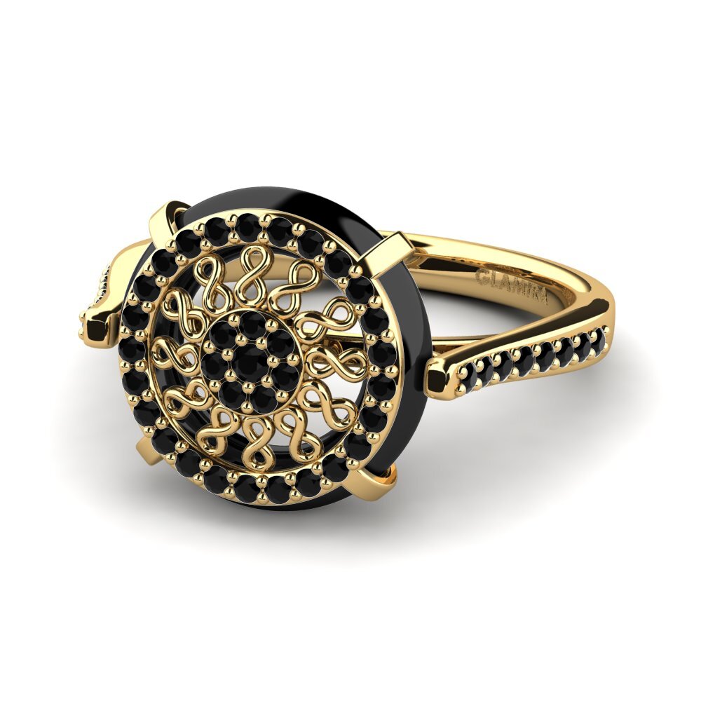 Schwarzer Onyx Ring Spight