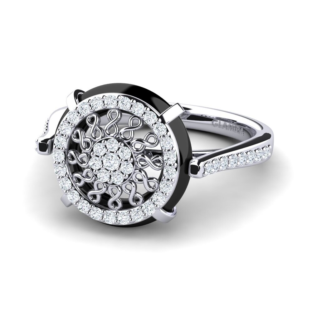 Spight GLAMIRA Ring Spight in 0.335 Carat Round cut 9ct White Gold Lab Grown ...
