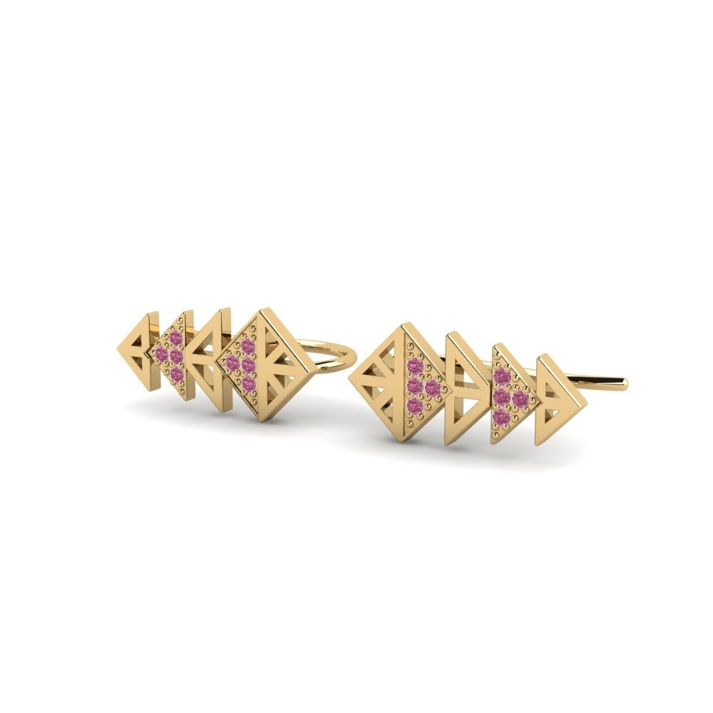Đá Rhodolite Bông tai nữ Spitefulness