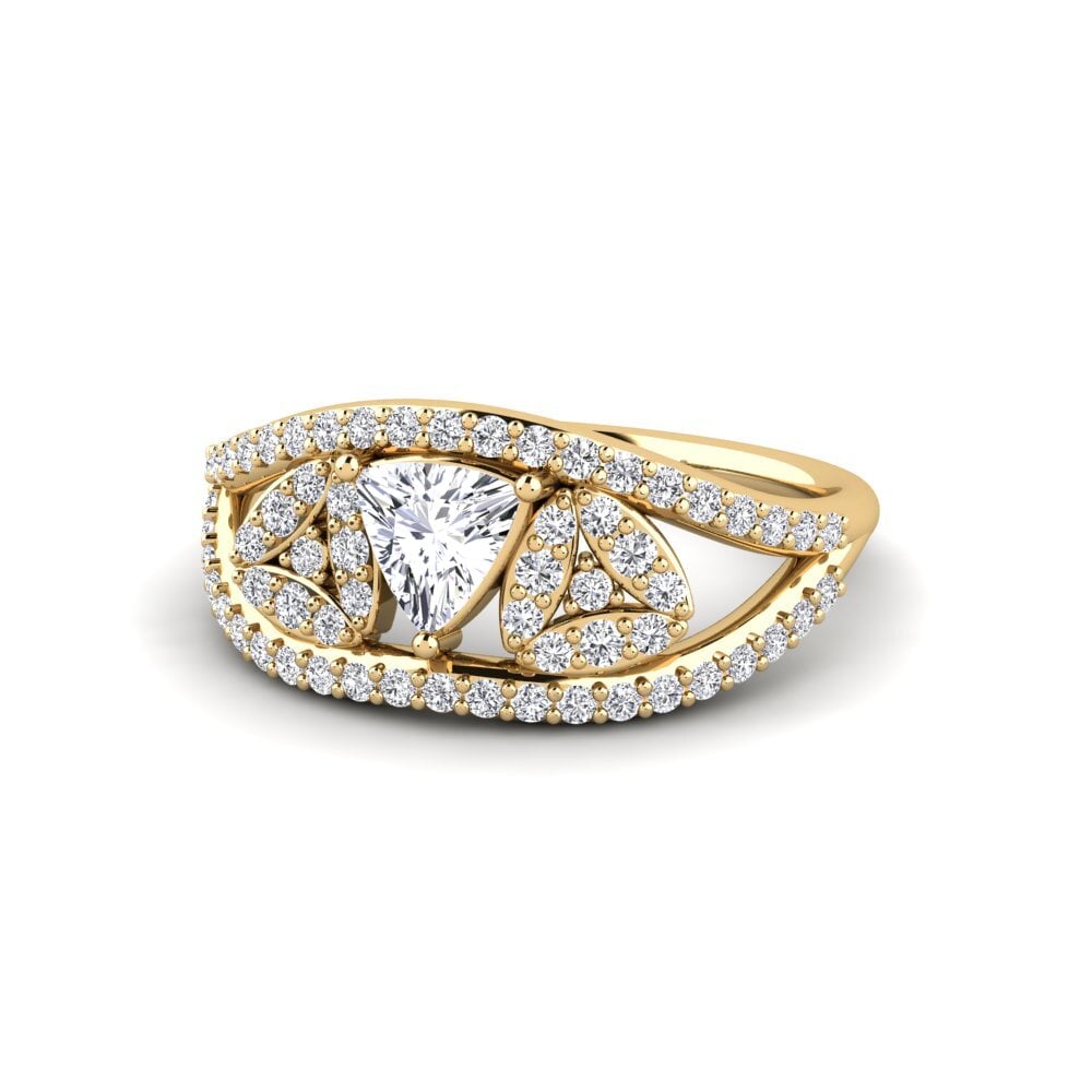 Trillion Diamond Engagement Ring Spro