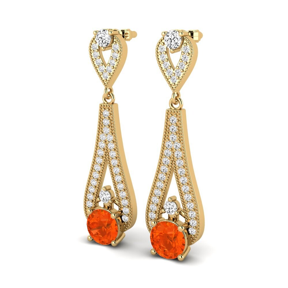 Fire-Opal Women's Earring Stacey