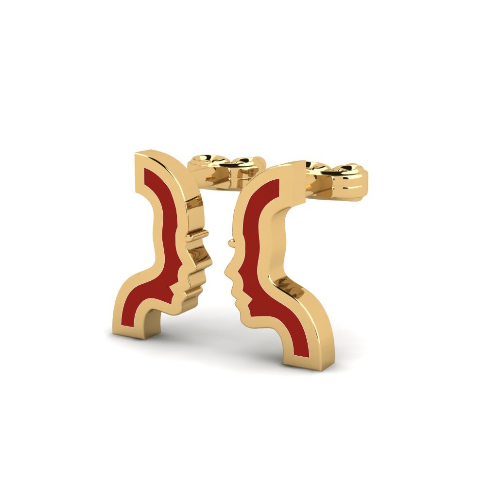 9k Oro Amarillo Pendientes Stan