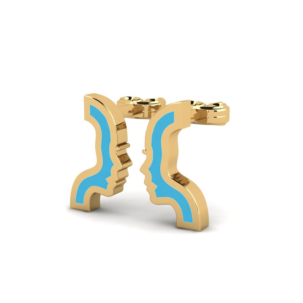 9k Oro Amarillo Pendientes Stan