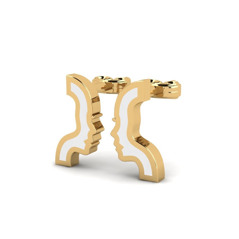 9k Oro Amarillo Pendientes Stan