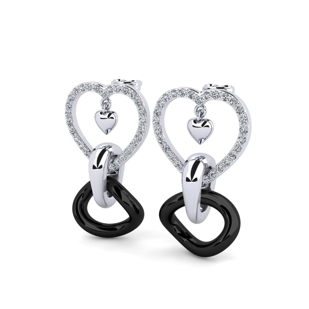 Oro Bianco 375 Orecchino da donna Stantlered