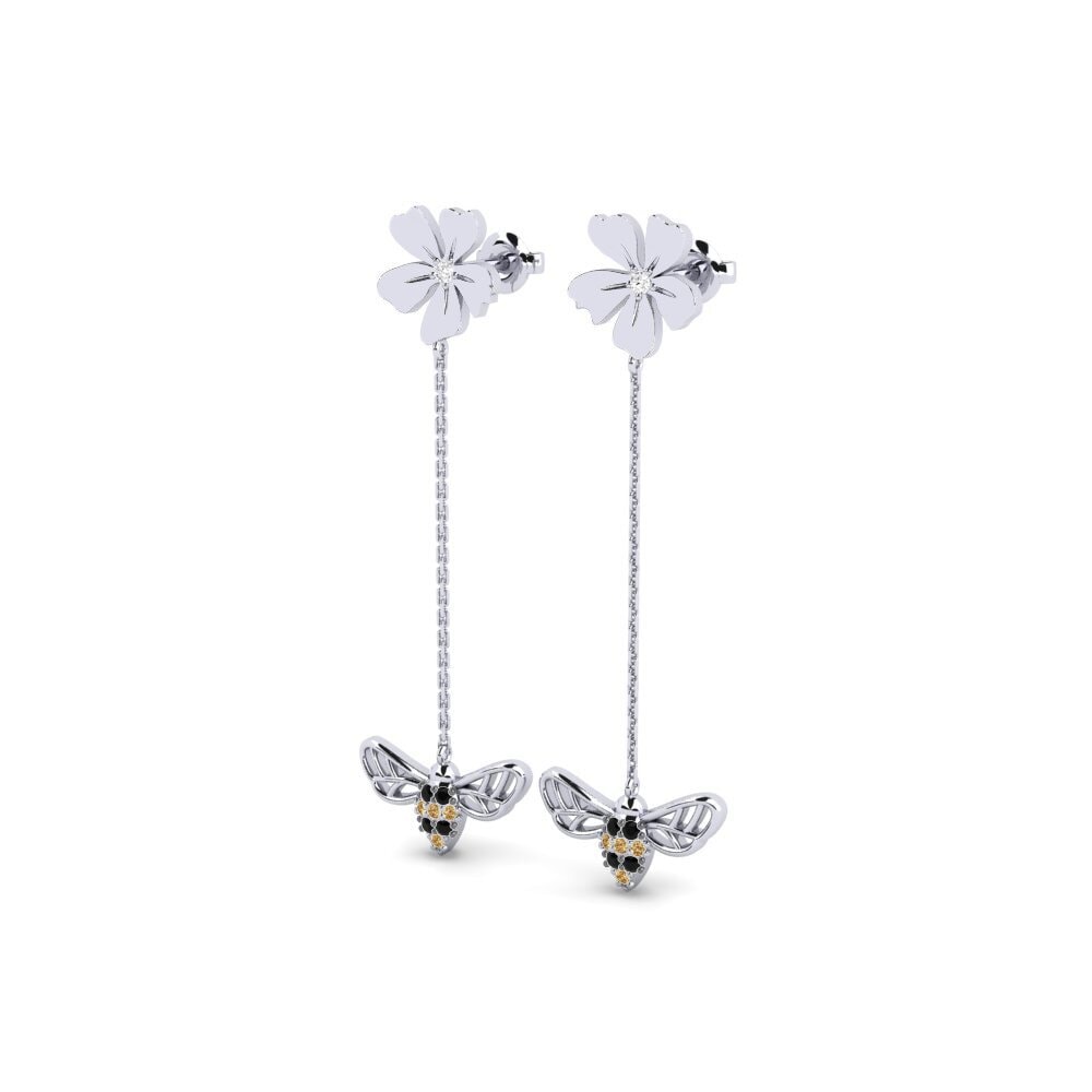 White Silver Women's Earring Stathmossa