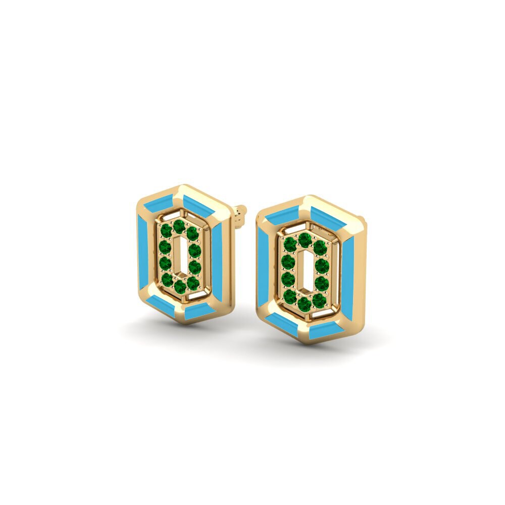 Circonita Verde Pendiente de mujer Steal