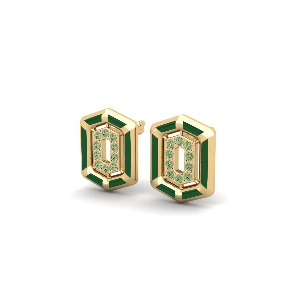 Diamante Verde Pendiente de mujer Steal