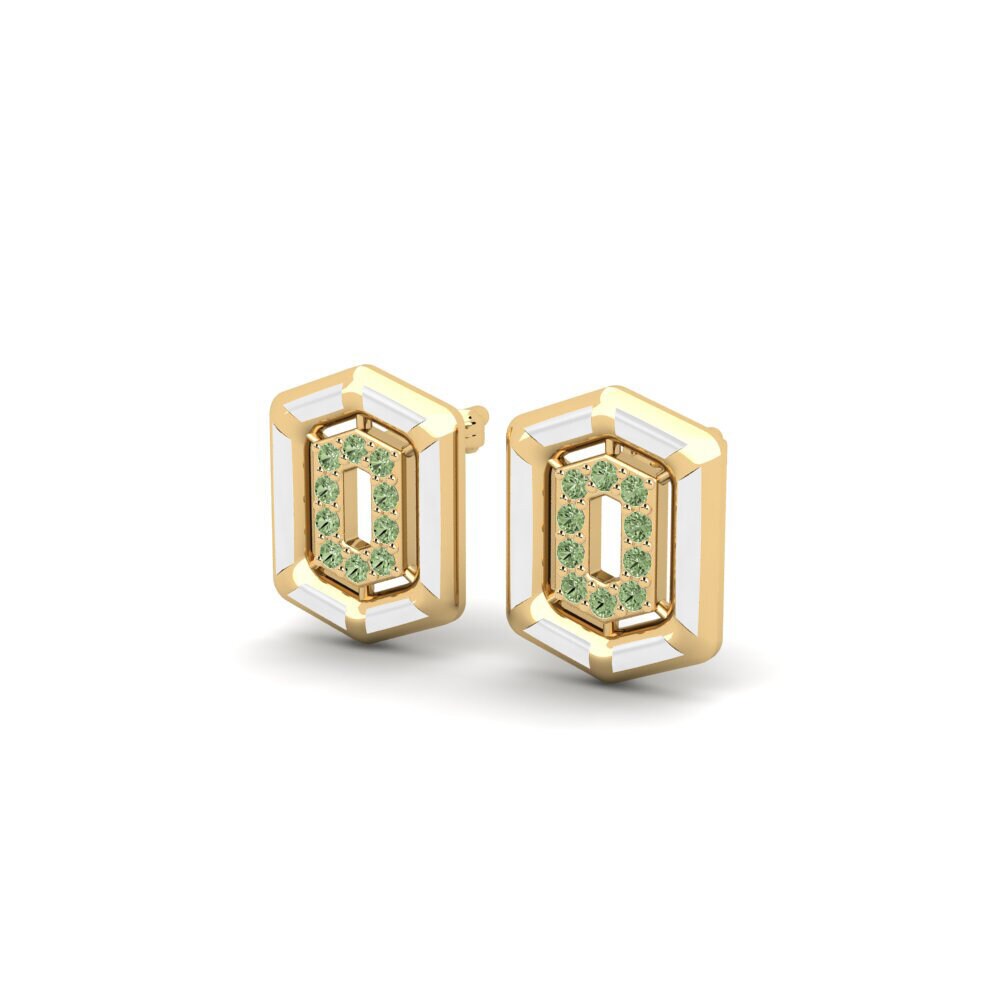 Diamante Verde Orecchino da donna Steal