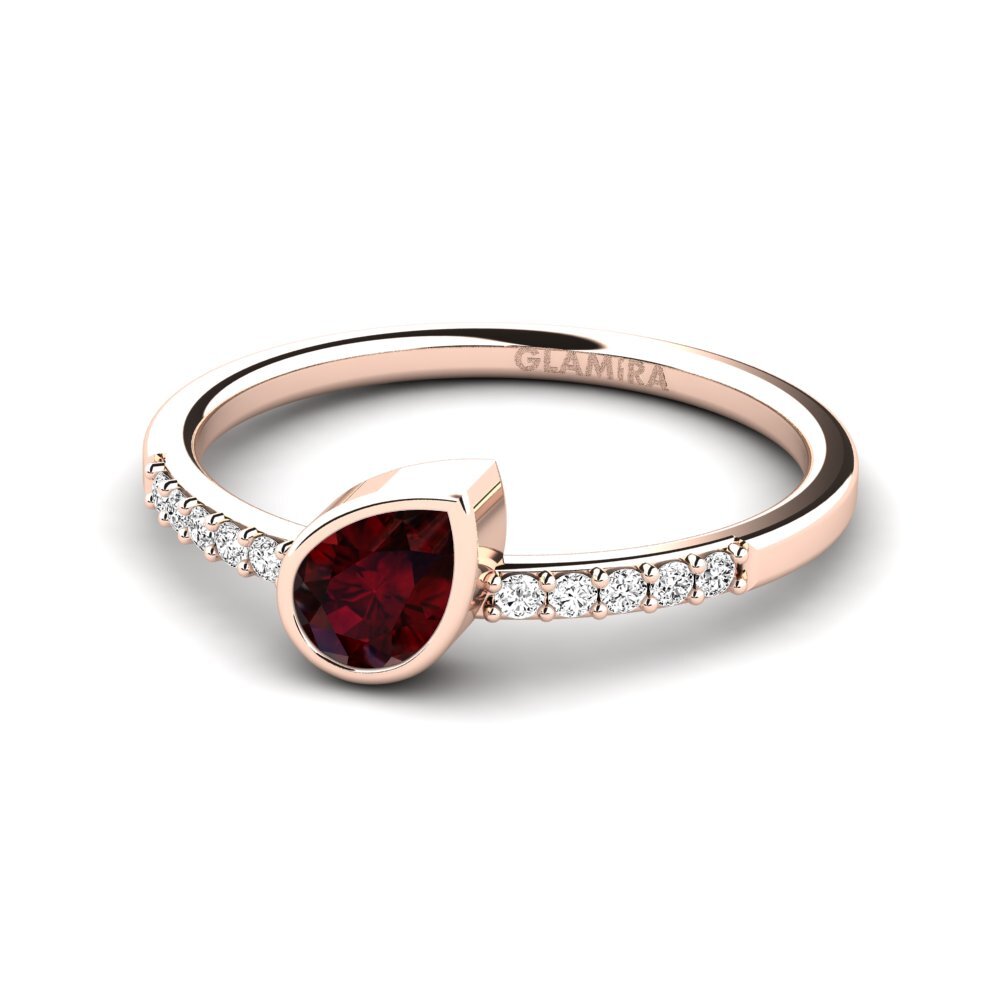 Garnet Engagement Ring Steenee