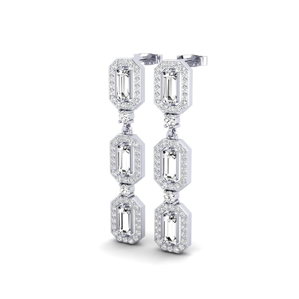 Đá Moissanite Bông tai nữ Stefanied
