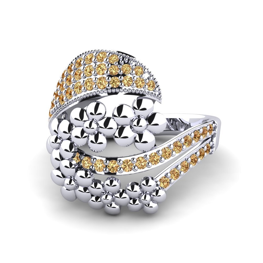 Diamante café Anillo Steffanie