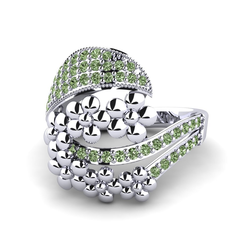 Diamante Verde Anillo Steffanie
