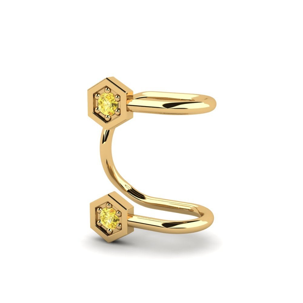 Yellow Sapphire Women's Earring Steib