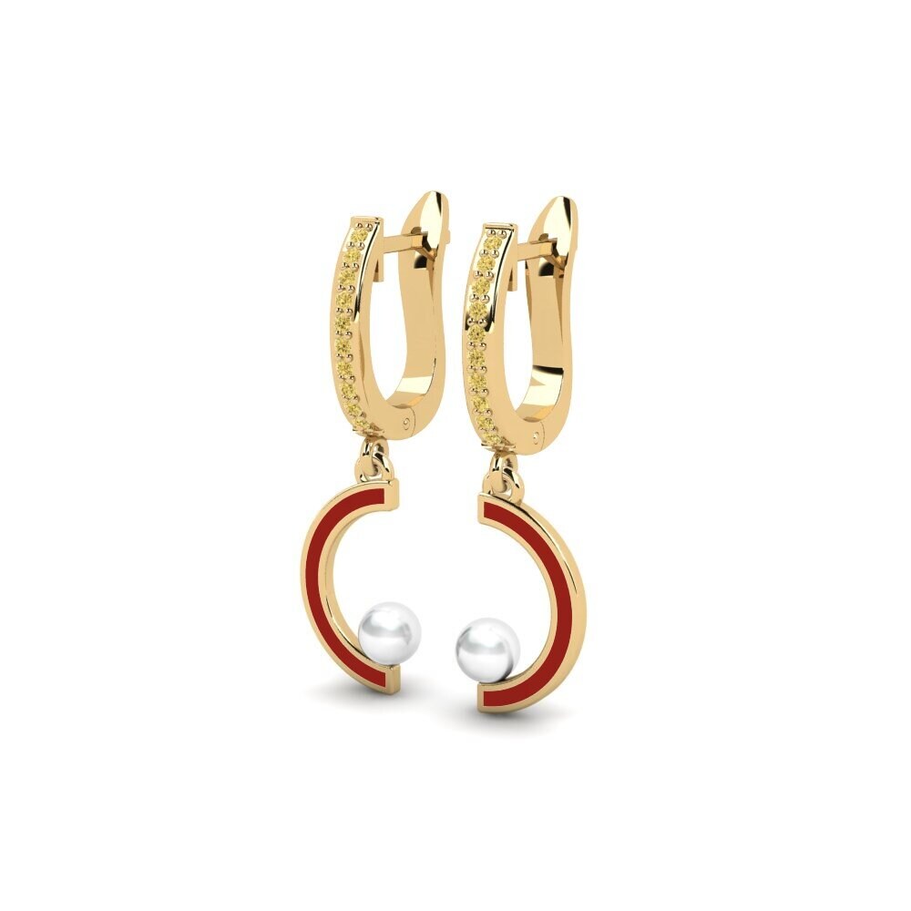 Yellow Diamond Women's Earring Stellah