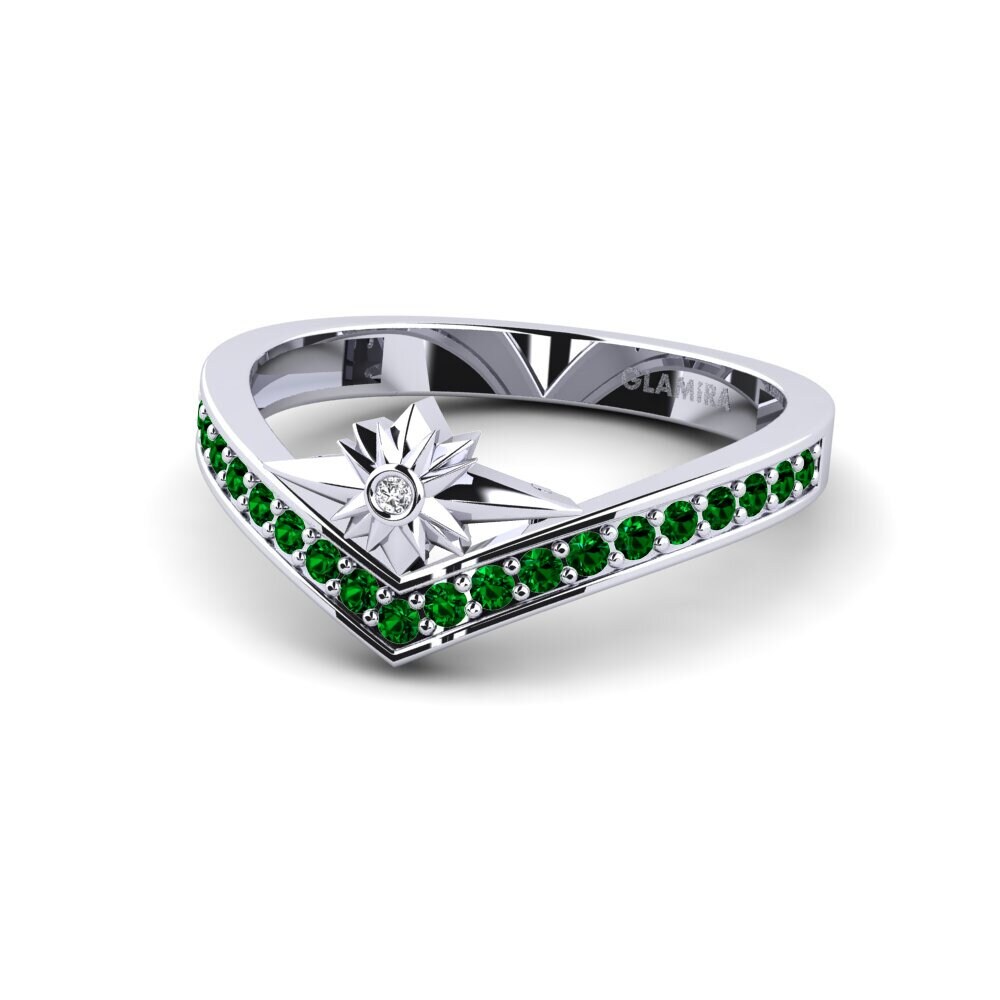 emerald-zirconia แหวน Stellar