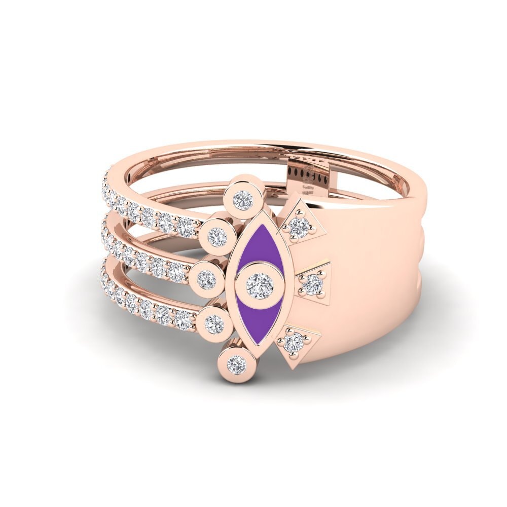 9ct Rose Gold Ring Steller