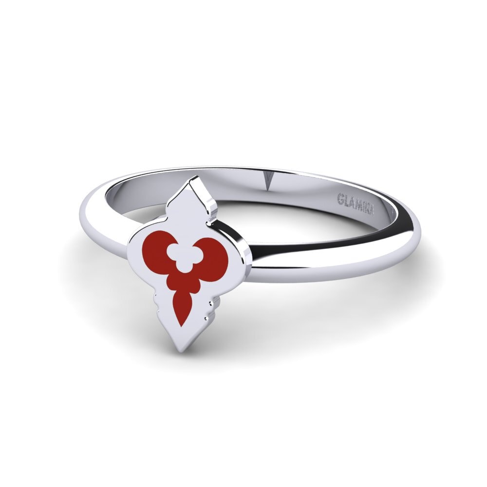 Weiß-Silber Ring Steven
