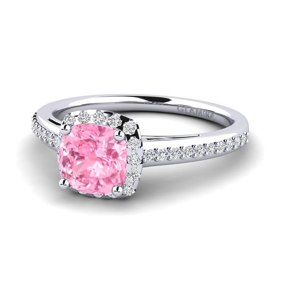 Zafiro Rosado Anillo de compromiso Stidham