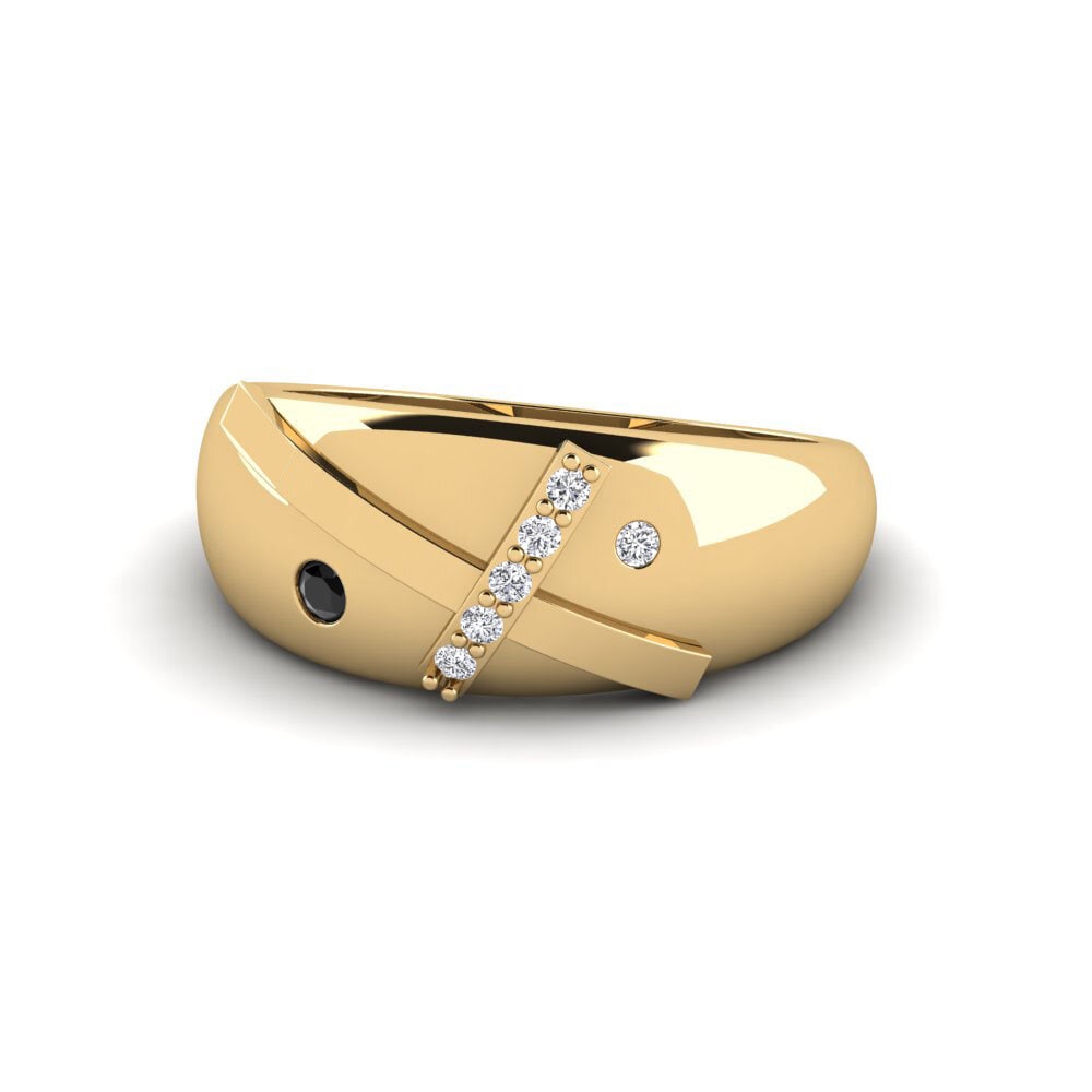 Zafiro negro Anillo Stiga