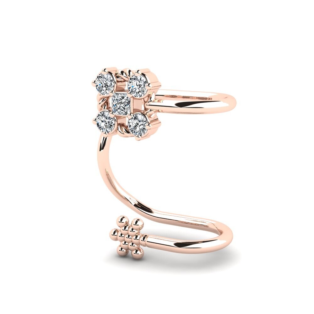 14K Rood Goud Dames Oorbellen Stlaurente