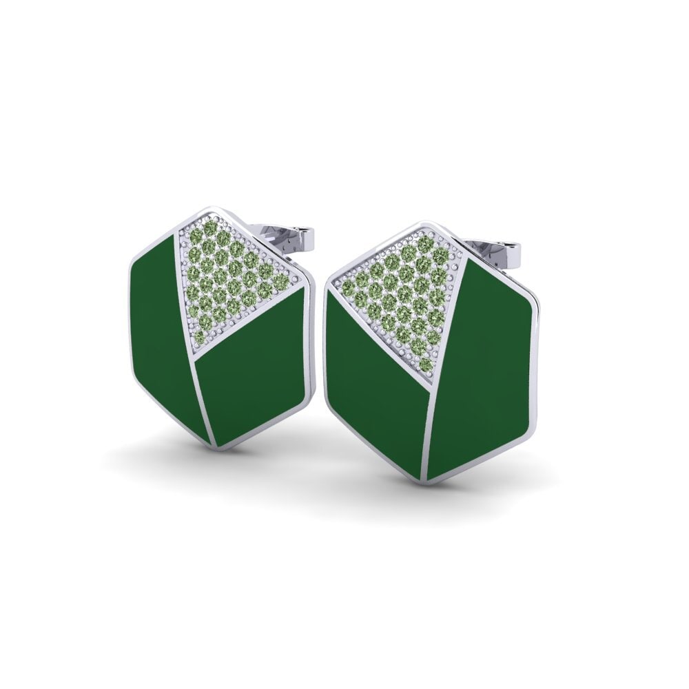Diamante Verde Pendiente de mujer Stop