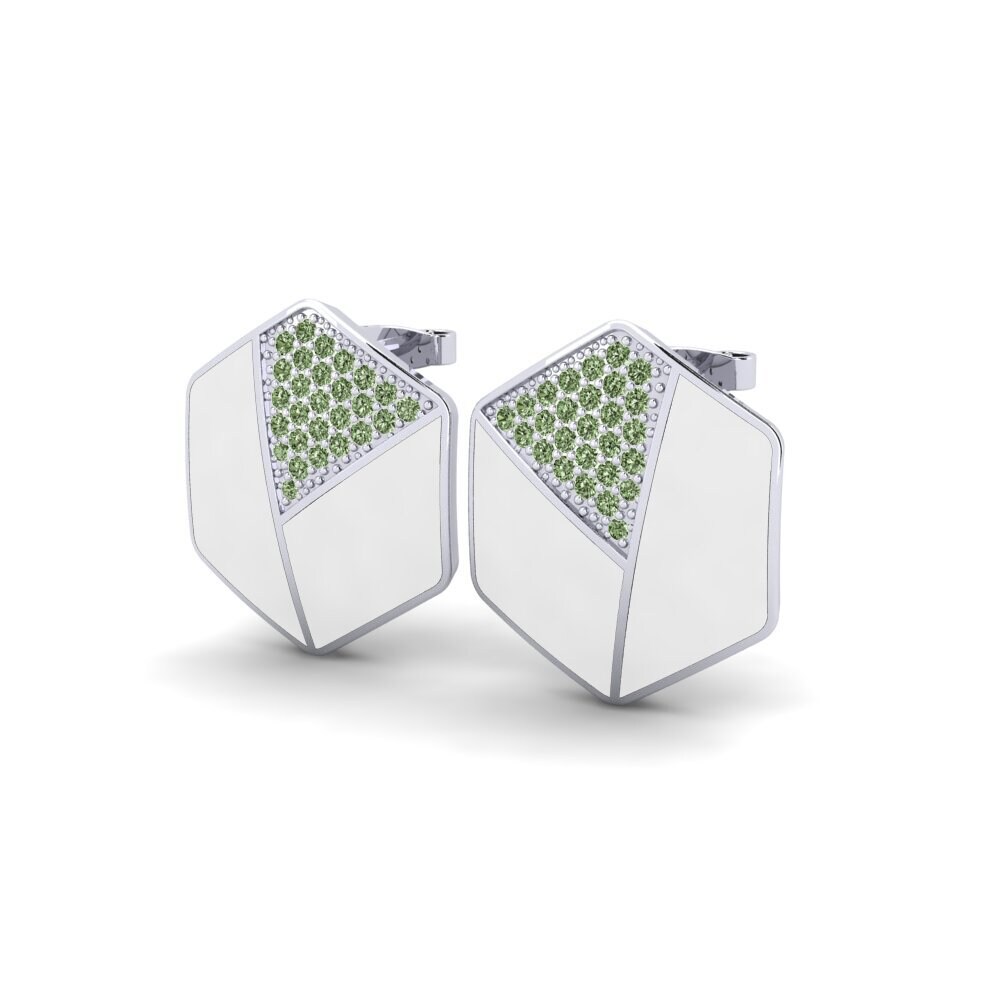 Diamante Verde Pendiente de mujer Stop