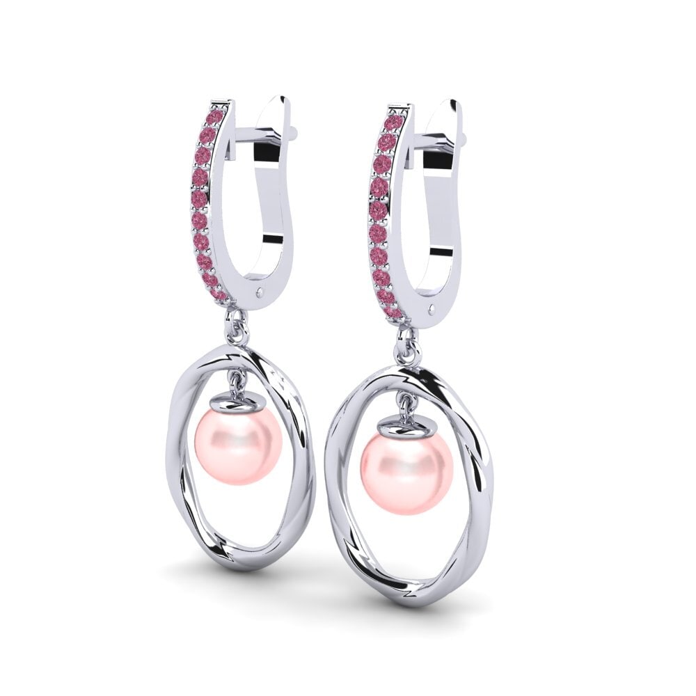 Granate Rhodolite Pendiente de mujer Strofinare