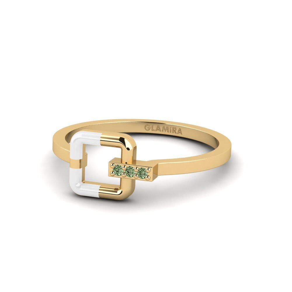 Green Diamond Ring Structurally