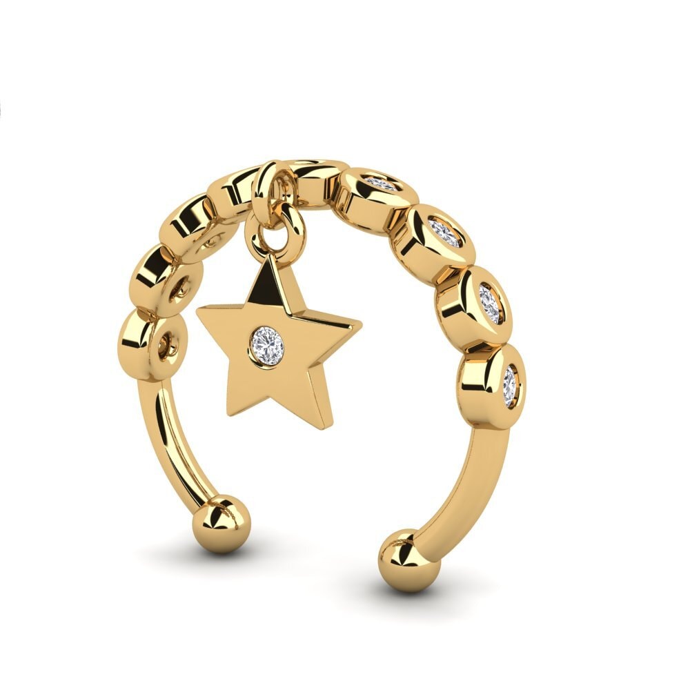 Diamant De Synthèse Boucle d'oreille femme Studstill