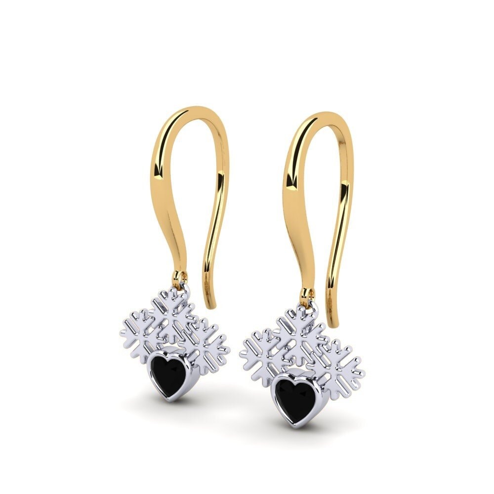 Schwarzer Onyx Damen ohrring Stykkeear