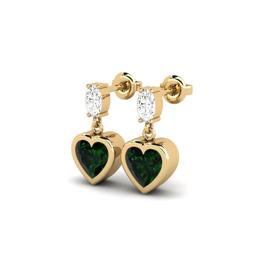 Green Tourmaline SYLVIE Earring Sudrabs