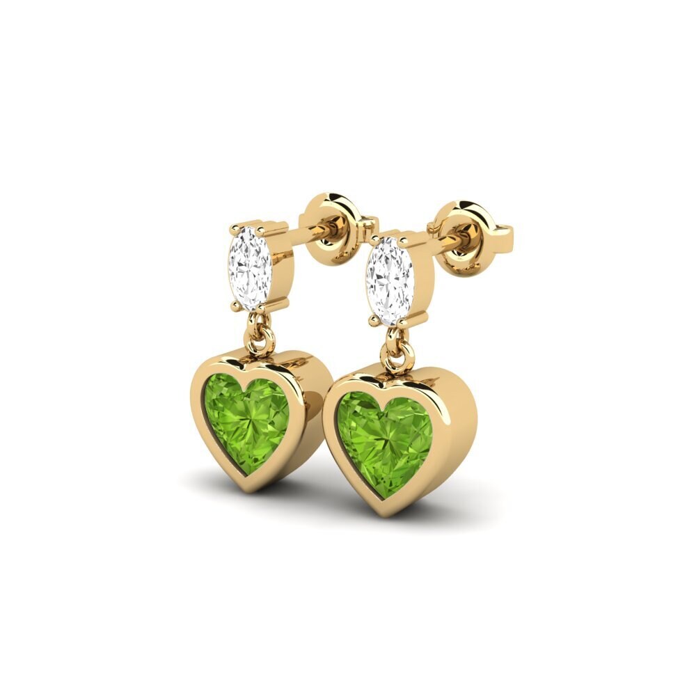 Peridot SYLVIE Earring Sudrabs