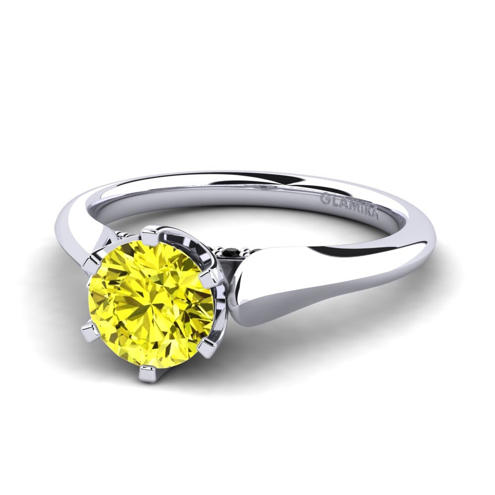Yellow Diamond Engagement Ring Suela 1.0 crt