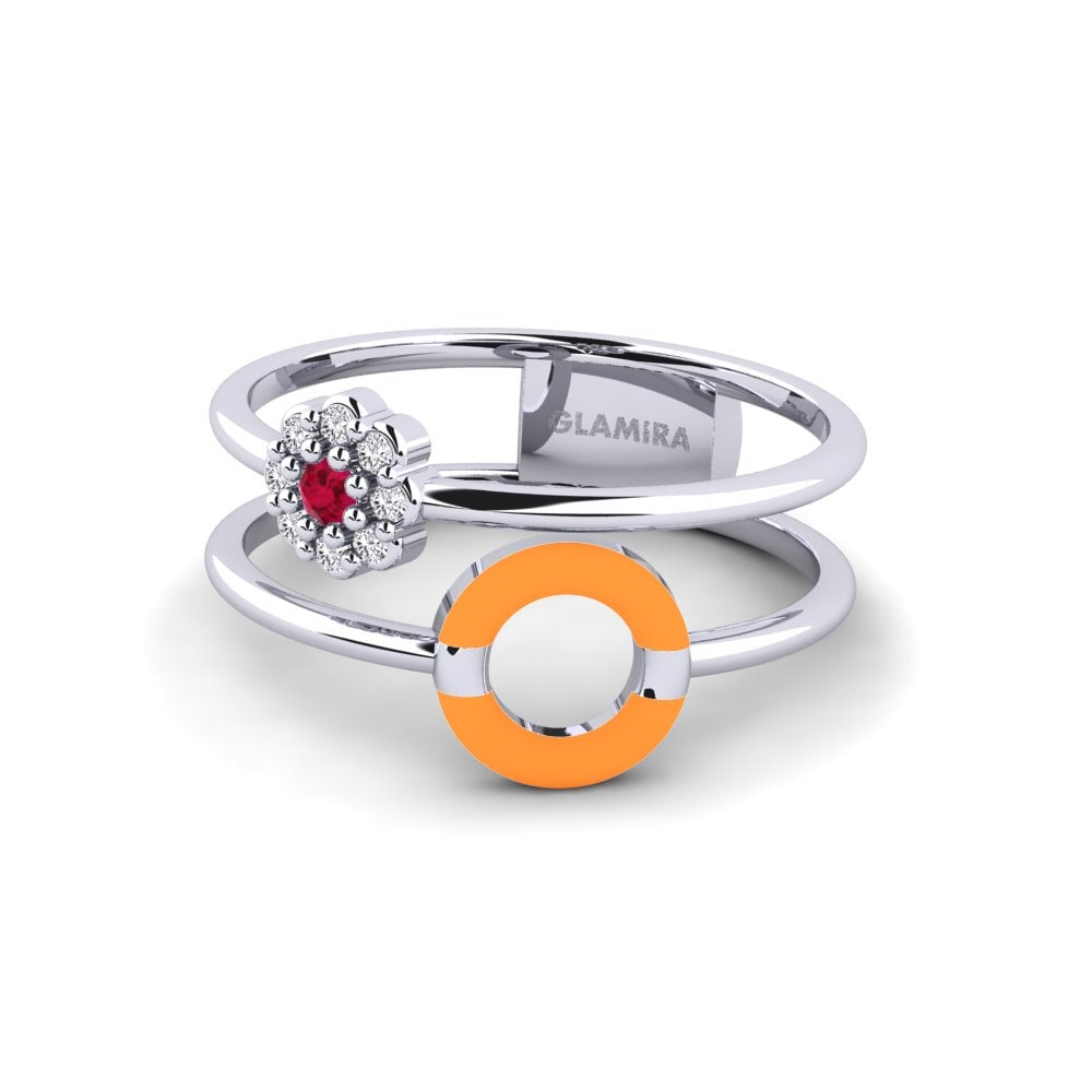 Weiß-Silber Ring Suffield