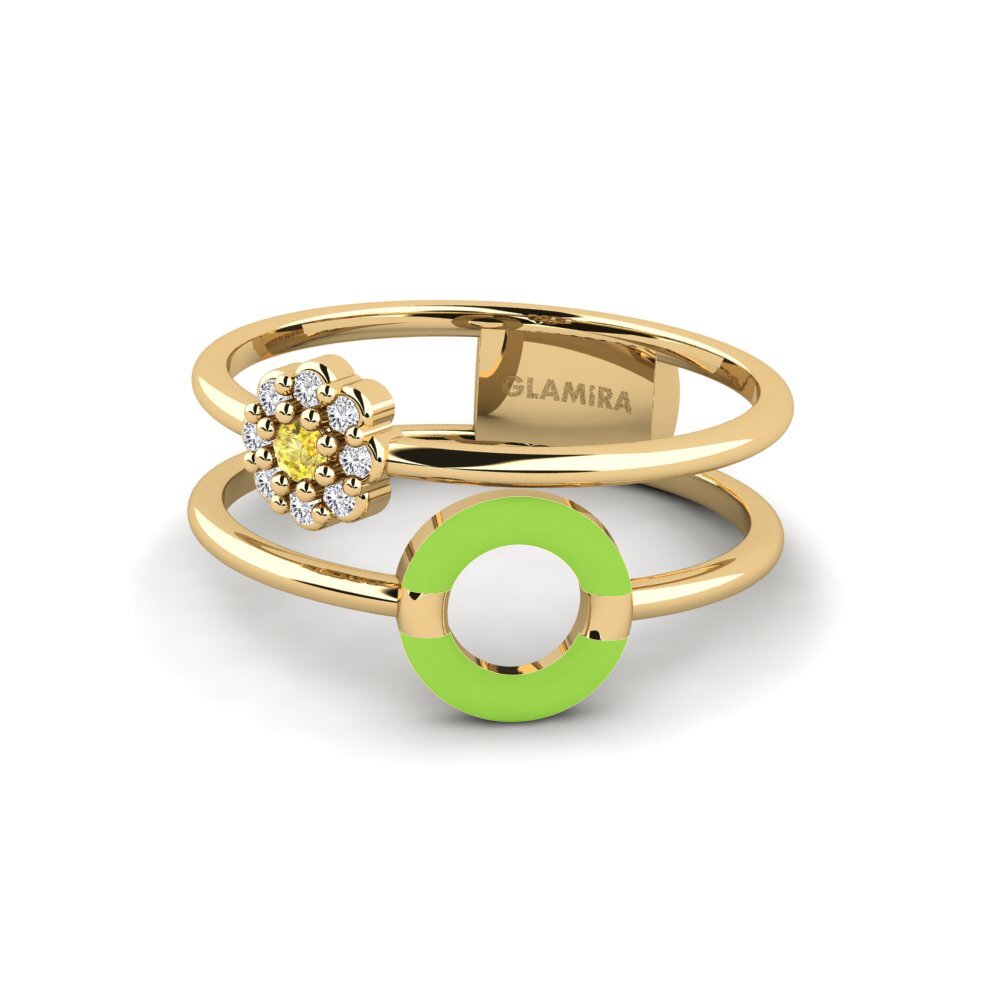 Zafiro amarillo Anillo Suffield