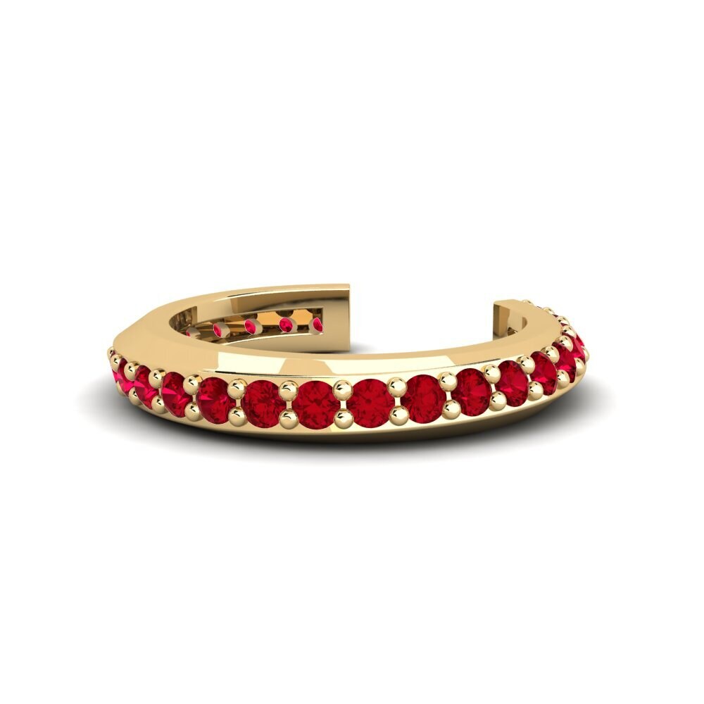ruby-zirconia Conch Ear Cuff Suilup