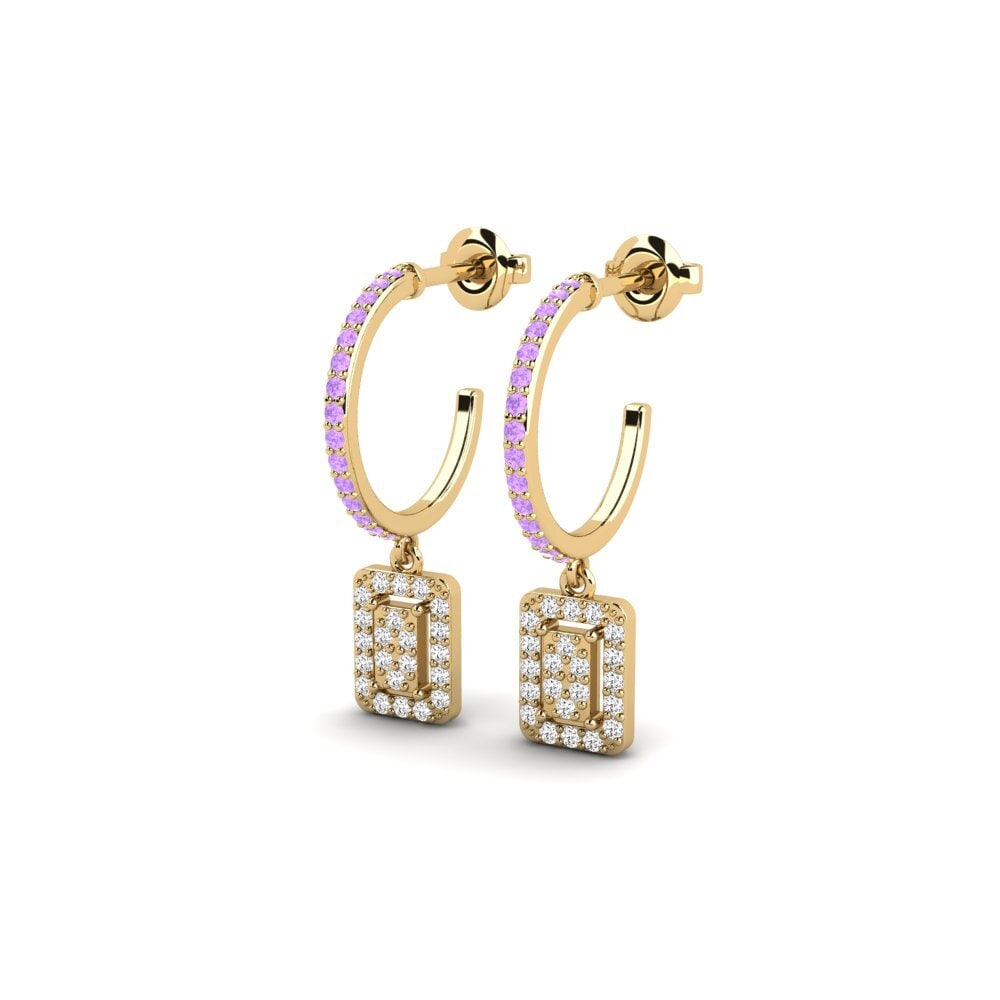 Amethyst Women's Earring Suklaa