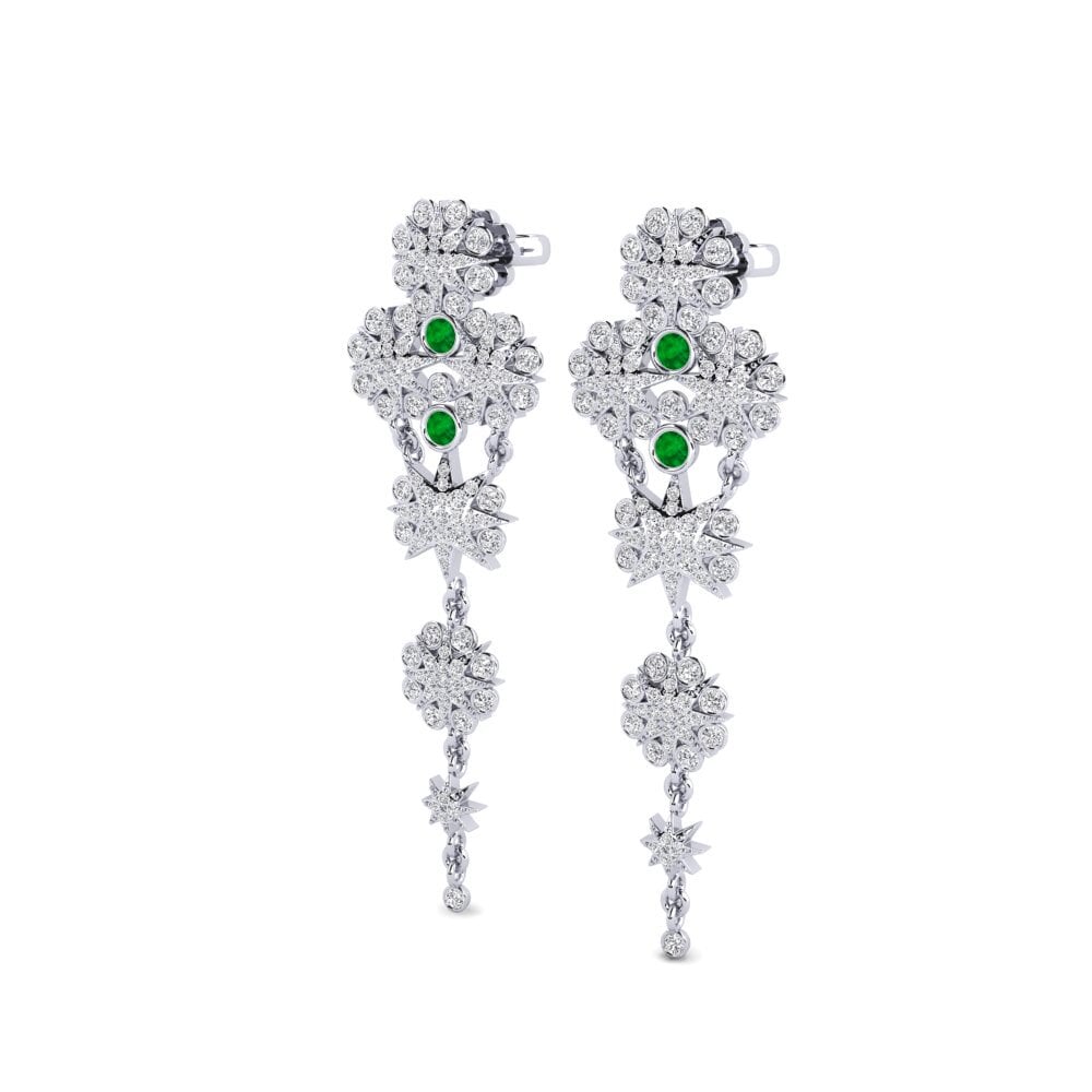 Émeraude Boucle d'oreille femme Sullastrada