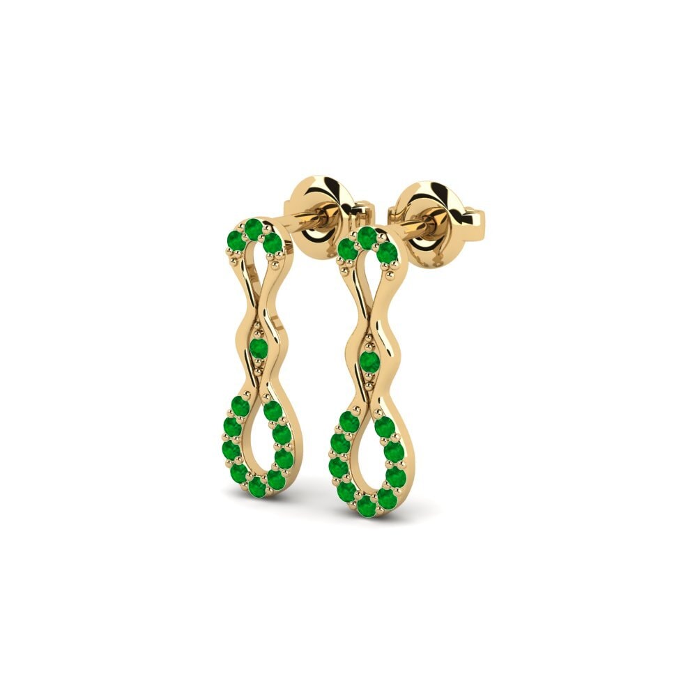 Émeraude Boucle d'oreille femme Sumatran