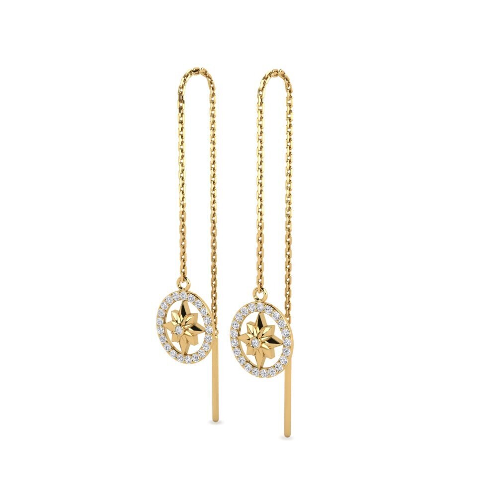 Gelbgold 585 Damen ohrring Summanus