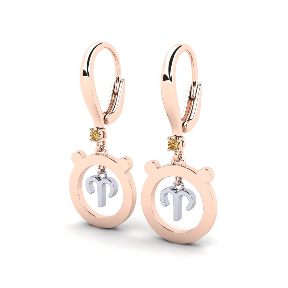 Brown Diamond Women's Earring Suning - Aries