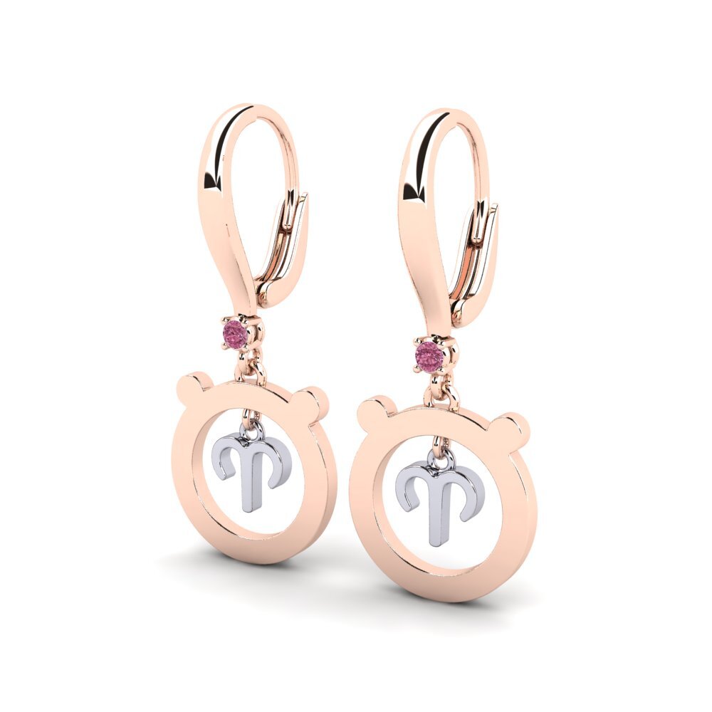 Rhodolite Garnet Women's Earring Suning - Aries